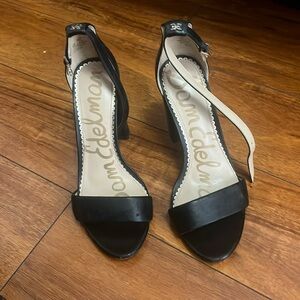 Sam Edelman Black Block Heels Yaro Size 5